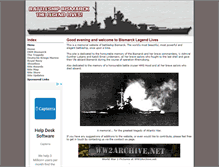 Tablet Screenshot of battleshipbismarck.info